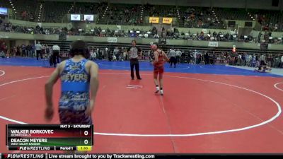 102 lbs Quarterfinal - Deacon Meyers, West Salem Bangor vs Walker Borkovec, Oconto Falls