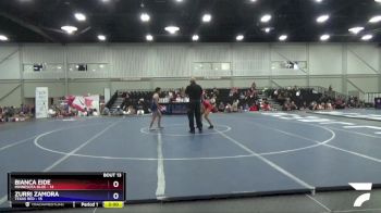 100 lbs Quarters & 1st Wb (16 Team) - Bianca Eide, Minnesota Blue vs Zurri Zamora, Texas Red