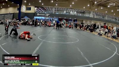 84 lbs Round 1 (4 Team) - Braylon Butts, North Carolina National Team vs Kevin Kirk, Crossroads Wrestling