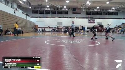133 lbs Semifinal - Josh Noble, Roanoke College vs Trent Proctor, Ferrum
