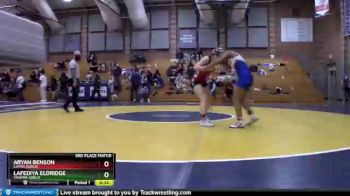 115 lbs 3rd Place Match - Lafediya Eldridge, Tahoma (Girls) vs Aryan Benson, Camas (Girls)