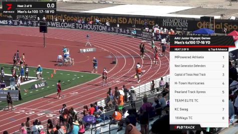 High School Boys' 4x100m Relay, Semi-Finals - Age 17-18