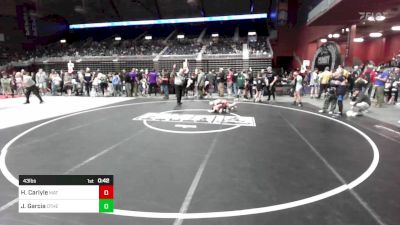 43 lbs Quarterfinal - Hunter Carlyle, Mat Demon WC vs Jaxon Garcia, Other Team