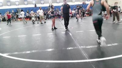 75 lbs Round 3 - Tanner James, Eastside Youth Wrestling vs Roxanna Hannah, KC Elite Training Center