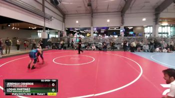 100 lbs Quarterfinal - Logan Martinez, Texas Wrestling Academy vs Jeremiah Cisneros, Scots Wrestling Club