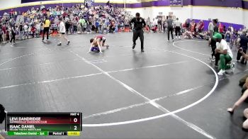 64/72 Round 1 - Isaac Daniel, Pelion Youth Wrestling vs Levi Dandridge, Summerville Takedown Club