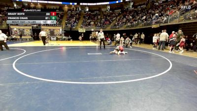 74 lbs Round Of 16 - Brady Boyd, Juniata Valley vs Francis Craig, Mt Lebanon