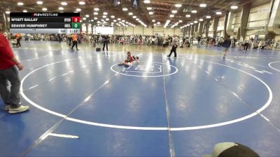 76 lbs Round 1 (9am Friday) - Wyatt Ballay, Backyard Brawlers vs Seaver Humphrey, Nebraska Elite