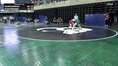 132 lbs Consi-qtrs - Jeannie Burnham, East Meredith vs Blayr Strawser, Lehighton