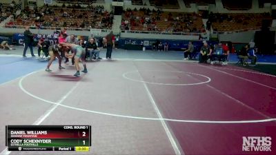 D3-126 lbs Cons. Round 1 - Daniel Williams, Shadow Mountain vs Cody Schexnyder, Estrella Foothills