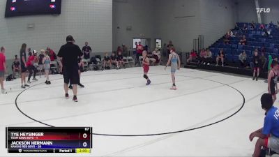 67 lbs Finals (2 Team) - Tye Heysinger, Team Iowa Boys vs Jackson Hermann, Kansas Red Boys