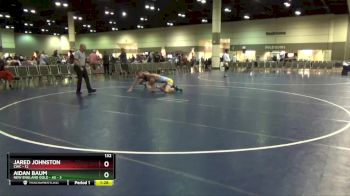 132 lbs Round 3 (6 Team) - Aidan Baum, New England Gold - AS vs Jared Johnston, CWC