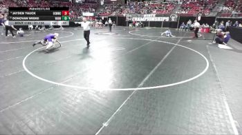 D1-138 lbs Cons. Round 1 - Donovan Wiske, West Allis Nathan Hale vs Jayden Yauck, Oconomowoc