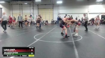 160 lbs Round 7 (8 Team) - Brandon Kitzke, FL Scorpions vs Lukas Conte, Mat Assassins Red