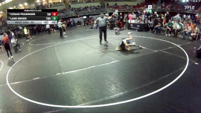 55 lbs Quarterfinal - Cogan Peasinger, The Best Wrestler vs Lane Bruss, Team Zapas Wrestling Club