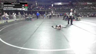 41 lbs Consi Of 8 #2 - Brodi Bedelyon, Cinnaminson vs Ryan Kennedy, Power Half Wrestling Academy