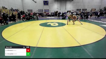 126 lbs Consi Of 8 #2 - John Allmers, Pascack Valley vs CJ Anzaldo, Ramapo