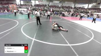 98 lbs Semifinal - Hadley Stokes, Pikes Peak Warriors vs Lex Meadows, Fort Lupton