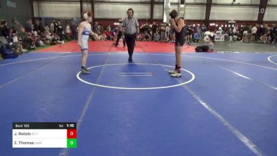 125 lbs Round Of 16 - Jonathan Rotolo, DC Trained vs Zach Thomas, Unattached
