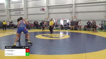 242-C lbs Consi Of 8 #1 - Hunter Eldridge, WV vs Abram Dutcher, MI