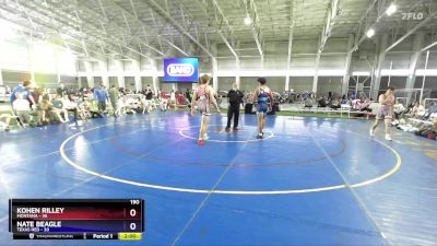 190 lbs Round 3 (8 Team) - Kohen Rilley, Montana vs Nate Beagle, Texas Red