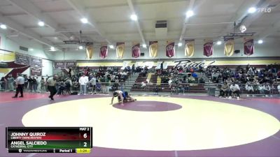 126 lbs Champ. Round 1 - Angel Salciedo, Cathedral City vs Johnny Quiroz, Liberty (Winchester)