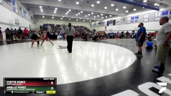 170 lbs Champ. Round 1 - Yvette Perez, Santa Ana Valley vs Arielle Perez, Warren High School Wrestling