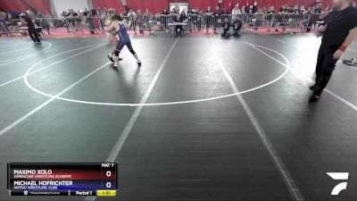 136 lbs Quarterfinal - Maximo Xolo, Sarbacker Wrestling Academy vs Michael Hofrichter, Antigo Wrestling Club