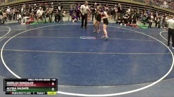 110 lbs Cons. Semi - Alyssa Saldate, Gold Rush vs Akeelah Gonzalez, Snake River Youth Wrestling Cl