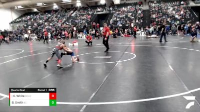 73 lbs Quarterfinal - Kolvin White, Broken Bow Wrestling Club vs Blake Smith, Bear Cave