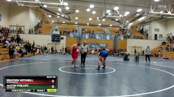 285 lbs Quarterfinal - Brayden Withnell, McMinnville vs Austin Phillips, Newberg