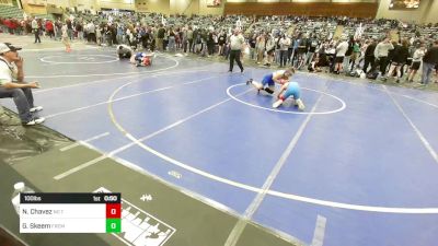 100 lbs Consi Of 4 - Nova Chavez, No Team vs Grayson Skeem, Fremont Wrestling - Utah