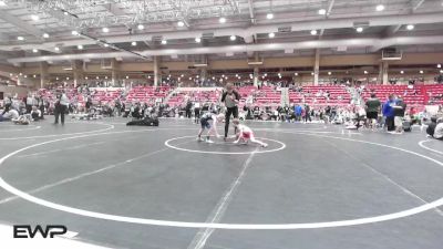 58 lbs Cons. Round 3 - Zander Wilcox, MWC WA vs Rowen Hockett, Caney Valley