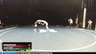 141 lbs Finals (2 Team) - Scout Nash, Umpqua Community College vs Ethan Boulton, North Idaho College