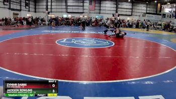 150 lbs Quarterfinals (8 Team) - Jackson Rowling, DARKHORSE WRESTLING CLUB vs Zymihr Dabbs, FCA LYNCHBURG