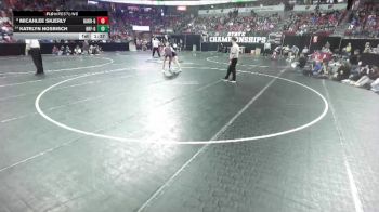 Girls 145 lbs Quarterfinal - Katelyn Nosbisch, Black River Falls-Girls vs Micahlee Skjerly, Barron-Girls