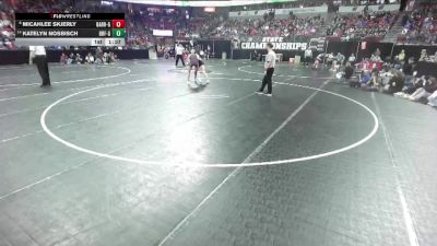 Girls 145 lbs Quarterfinal - Katelyn Nosbisch, Black River Falls-Girls vs Micahlee Skjerly, Barron-Girls