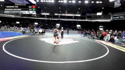 Girls 120 lbs Cons. Round 5 - Makenna Kelpman, Life Christian Academy (Girls) vs Jennifer Tian, Cheney (Girls)