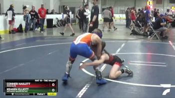 100 lbs Cons. Round 2 - Keagen Elliott, Michigan Grappler RTC vs Conner Haslett, Pack Elite