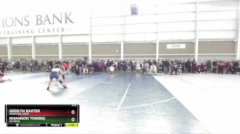 100 lbs Quarterfinal - Addilyn Baxter, Mountain Crest vs Rhiannon Towers, Olympus
