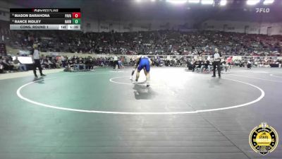 B4A-190 lbs Cons. Round 1 - Mason Barahona, Pauls Valley vs Rance Ridley, Harrah