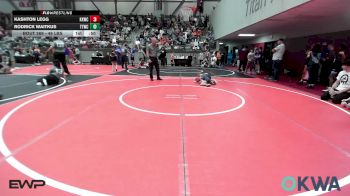 46 lbs Final - Kashton Legg, Keystone Kids Wrestling Club vs Rodrick Waitkus, Team Tulsa Wrestling Club