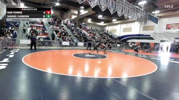 132 lbs Champ. Round 1 - Sam Torres, Jurupa Valley vs Samuel Carmona, Canyon Springs