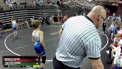 70 lbs Round 3 (6 Team) - Beckett Moyer, Iowa USA Red vs Treyson Goebel, Nebraska Blue