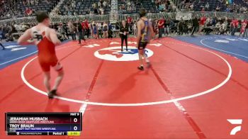 132 lbs Quarterfinal - Jeramiah Musbach, Green River Grapplers Wrestling vs Troy Braun, Moorcroft Mat Masters Wrestling Club