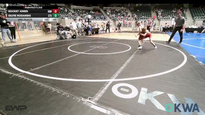 66 lbs 3rd Place - Rocket Jones, Raw Wrestling Club vs Silvie Rodanski, Cleveland Takedown