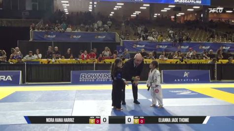 Nora Hana Harriz vs Elianna Jade Thome 2026 Pan Kids Jiu-Jitsu IBJJF Championship