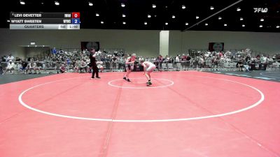 126 lbs Quarters - Levi DeVetter, IronHawk Wrestling Academy, NE vs Wyatt Sweeten, Willard Youth Wrestling Club