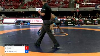 87 lbs Quarterfinal - James Souza, Army (WCAP) vs Vaughn Monreal-Berner, Marines