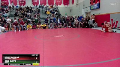 190 lbs Quarterfinal - Henry Dismuke, Steamboat Springs vs Cole Curtis, Brush